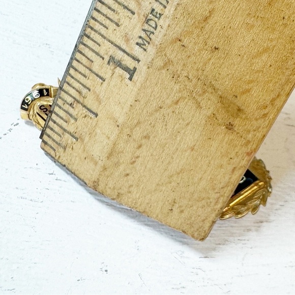 Library Club Lapel Chain Pin Vintage 1961 MCHS High School Gold Tone Gold Plate - Picture 8 of 8